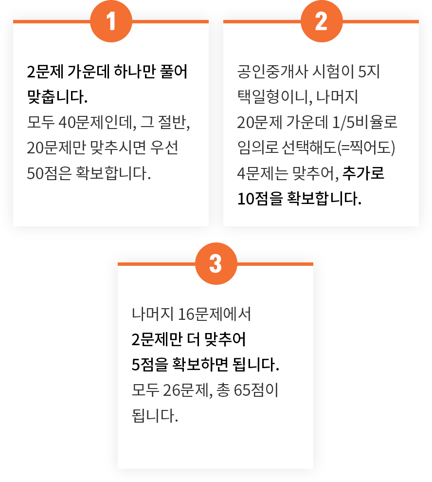ù��°, 2���� ��� �ϳ��� Ǯ�� ����ϴ�. 40���� �� ���ݸ� ���߾� 50���� Ȯ���մϴ�. �ι�°, ������ 20���� ��� 1/5������ �� 4������ ���߾� �߰� 10���� Ȯ���մϴ�. ����°, ������ 16�������� 2������ �� ���߾� 5���� Ȯ���ϸ� �˴ϴ�.